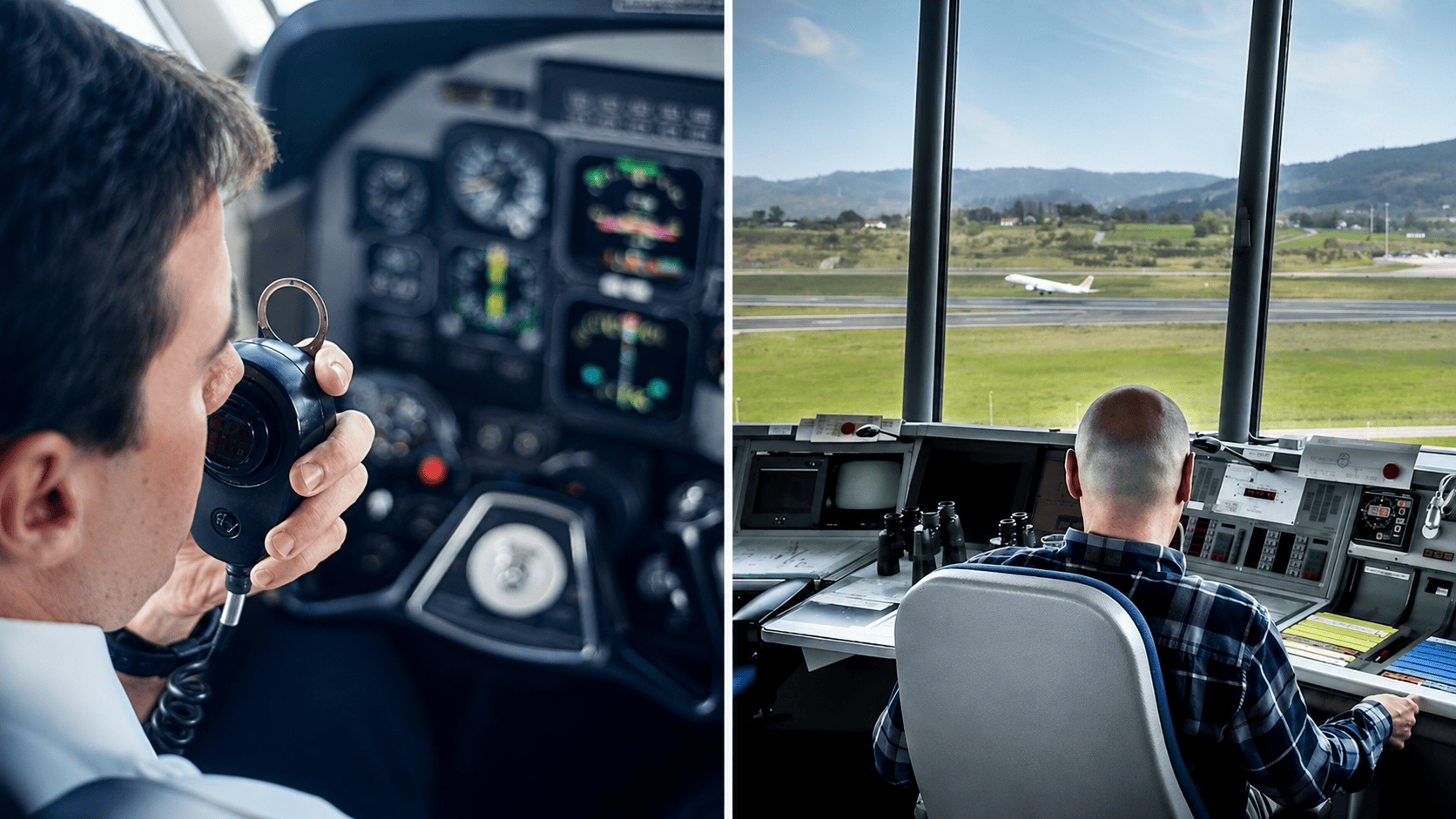 Así hablan pilotos y controladores en el Aeropuerto de San Sebastián
